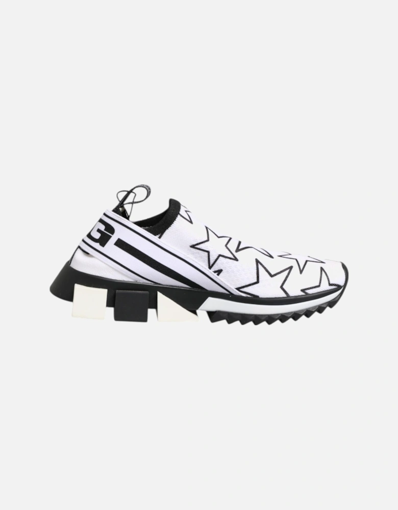Low Top Star Print Sorrento Sneakers Women - Black And White