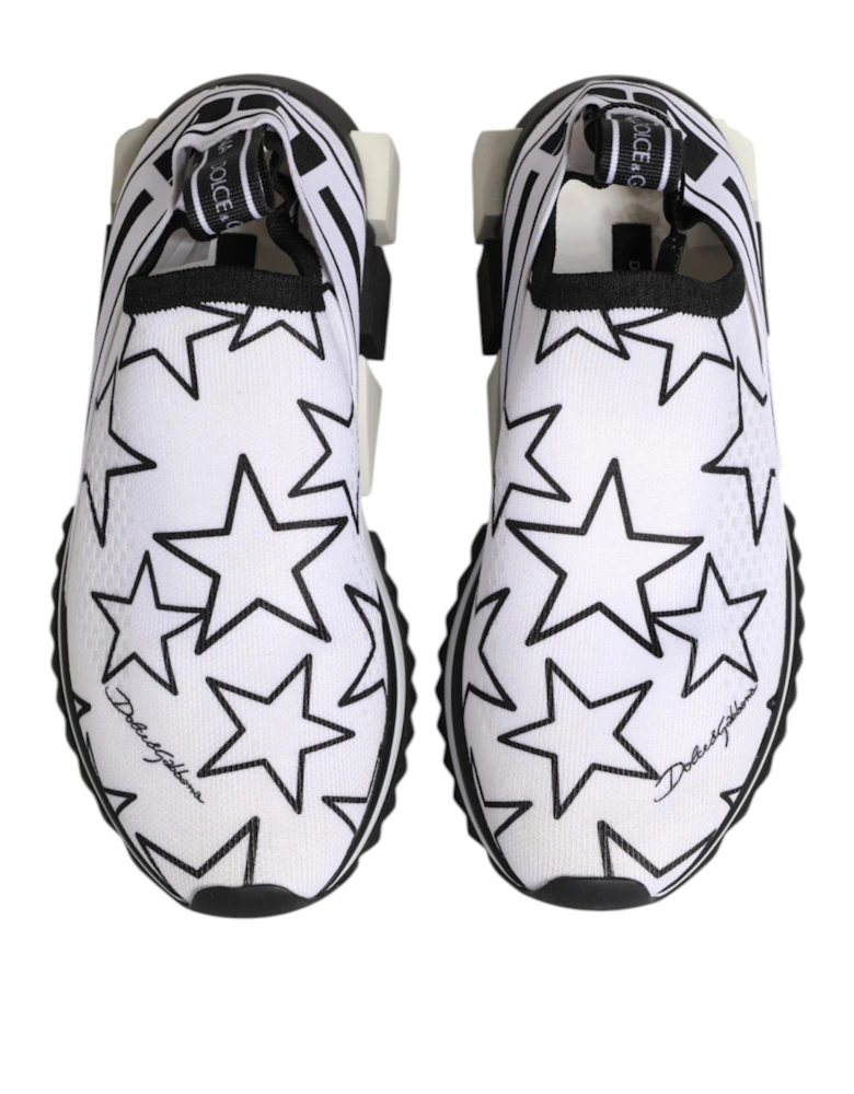 Low Top Star Print Sorrento Sneakers Women - Black And White