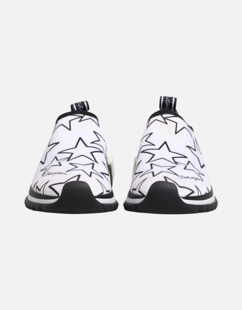 Low Top Star Print Sorrento Sneakers Women - Black And White