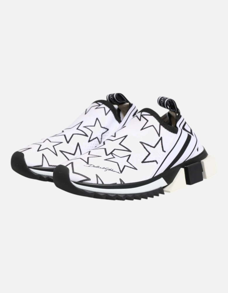 Low Top Star Print Sorrento Sneakers Women - Black And White