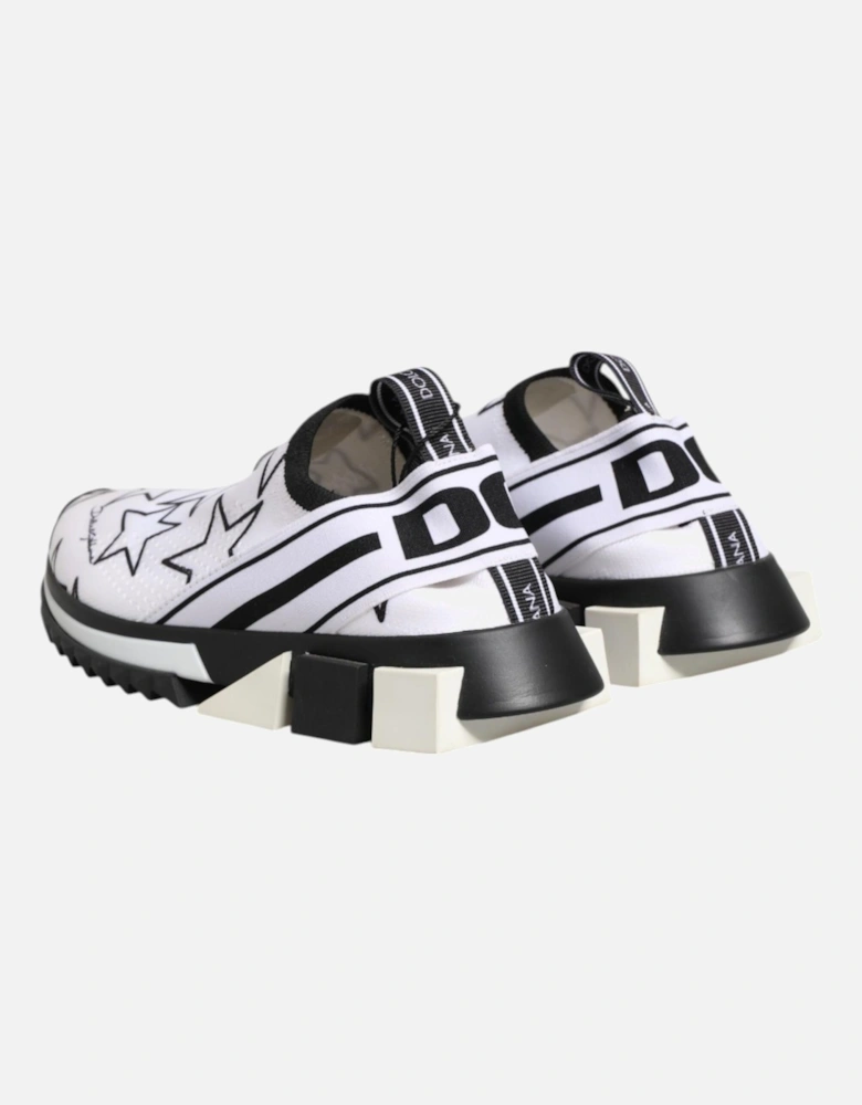 Low Top Star Print Sorrento Sneakers Women - Black And White