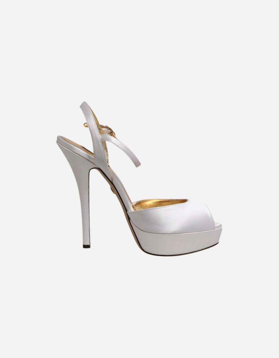 Ankle Strap Platform Heels Sandals Women - White, 6 of 5