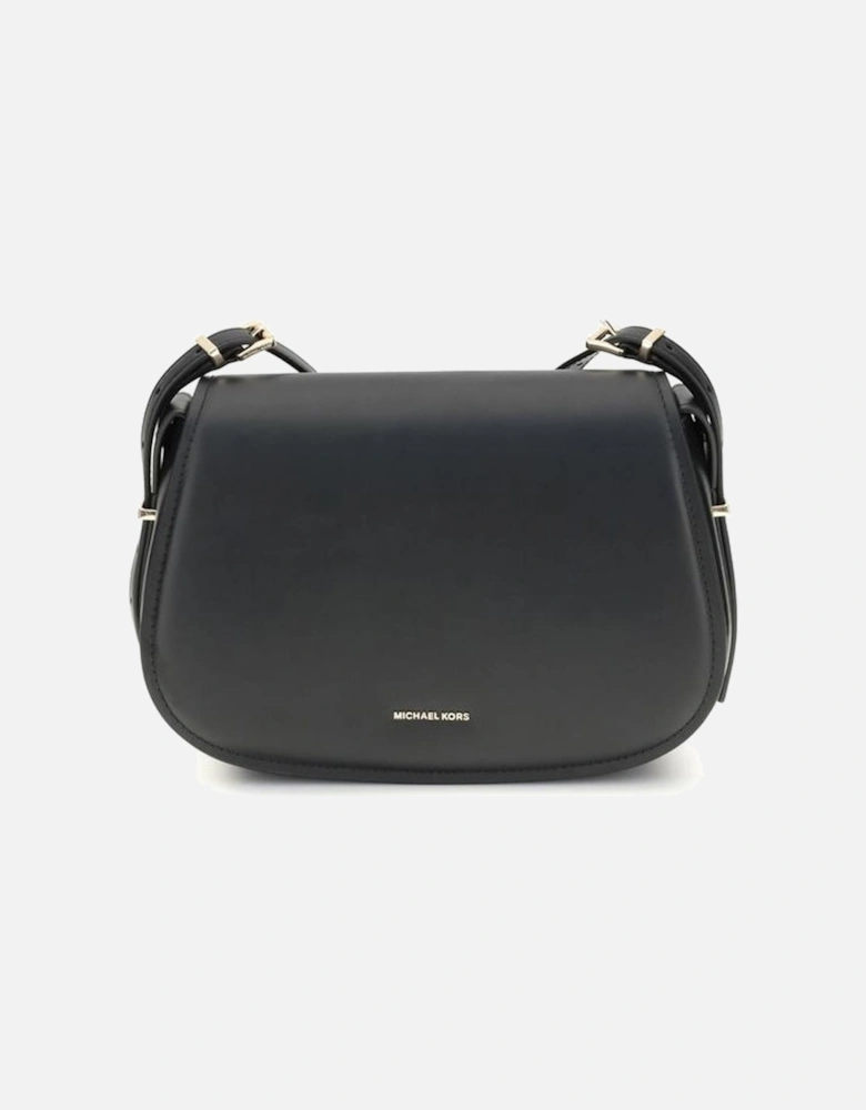 Medium Lydia Calf Leather Shoulder Bag Women - Black