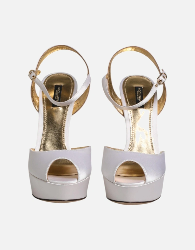 Ankle Strap Platform Heels Sandals Women - White