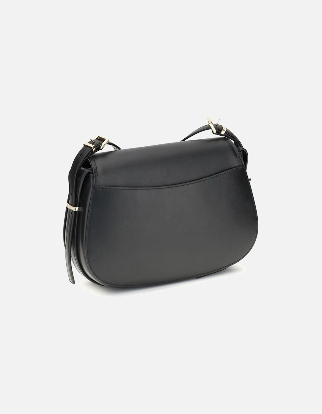 Medium Lydia Calf Leather Shoulder Bag Women - Black