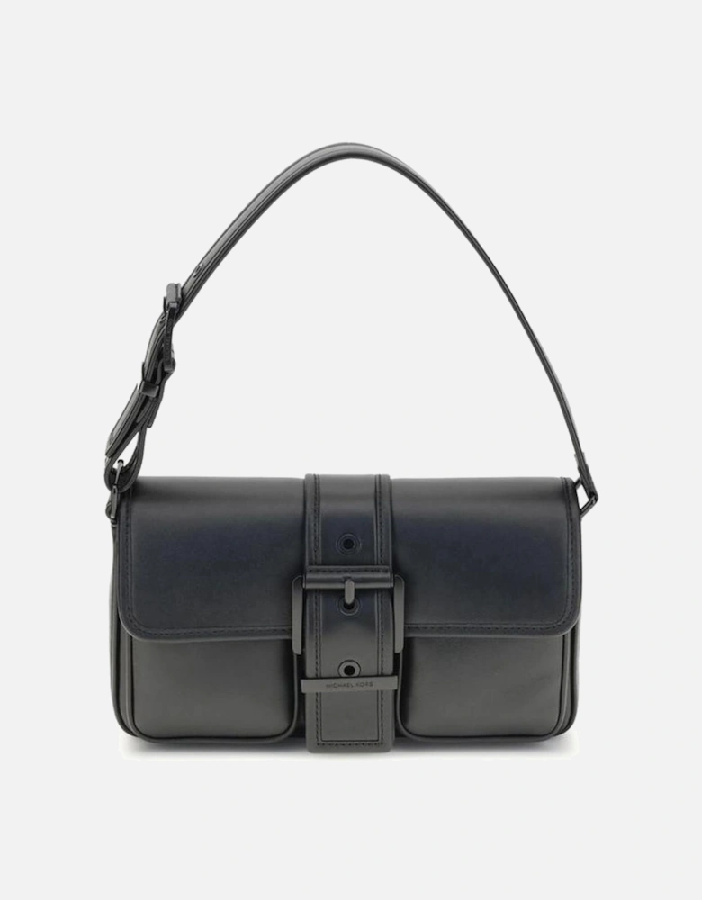 Medium Shoulder Bag with Bold Buckle Women - Black