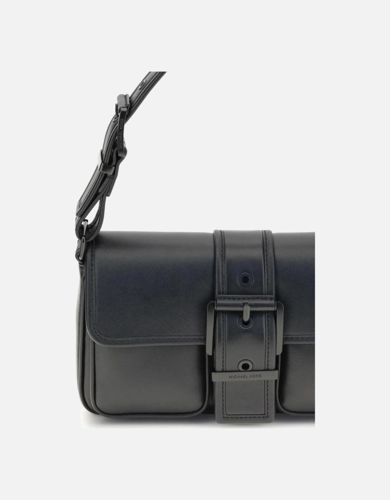 Medium Shoulder Bag with Bold Buckle Women - Black