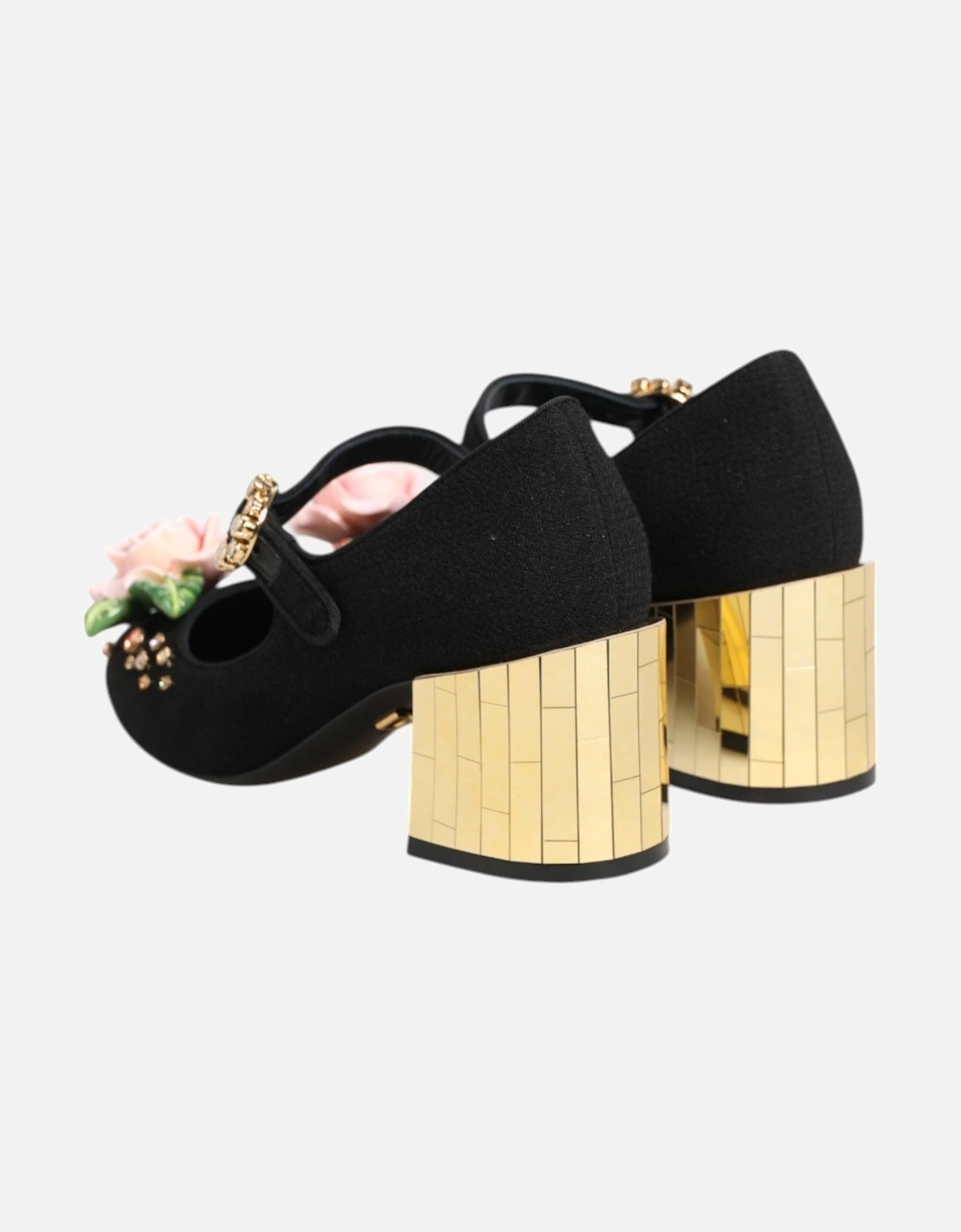 Embellished High-Heeled Buckle Closure Pumps Women - Black