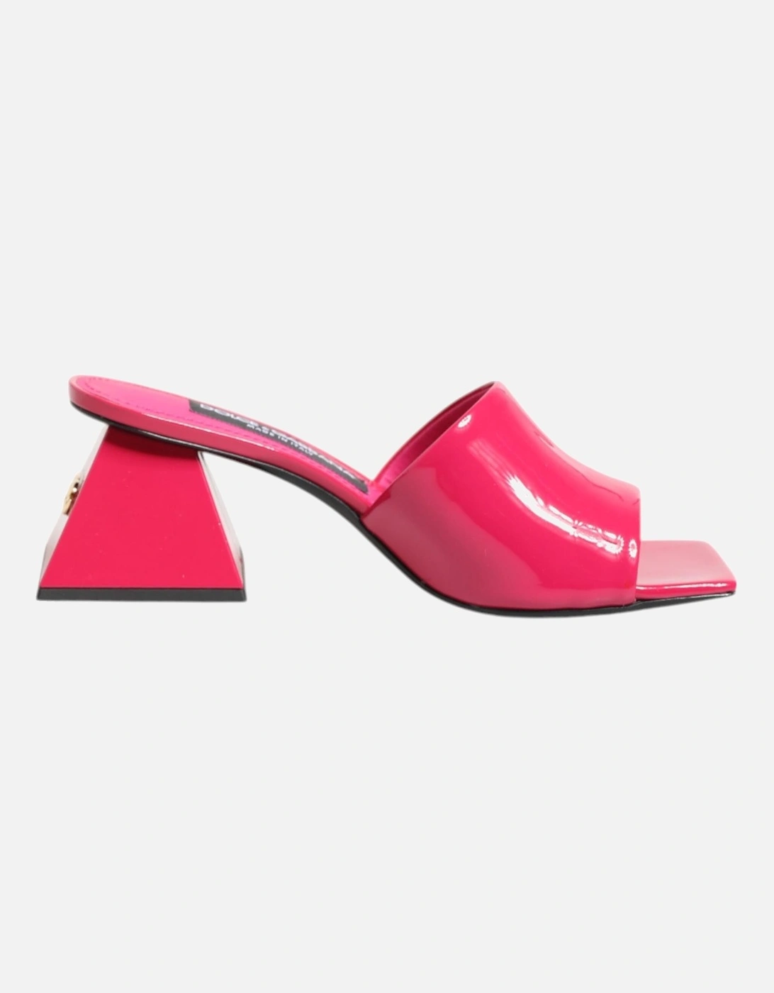 Calf Leather Slip-On Block Heel Sandals Women - Pink, 6 of 5