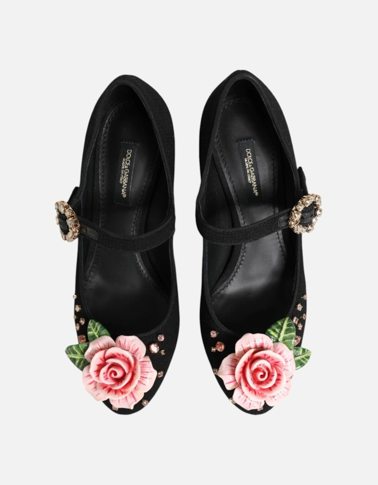 Embellished High-Heeled Buckle Closure Pumps Women - Black