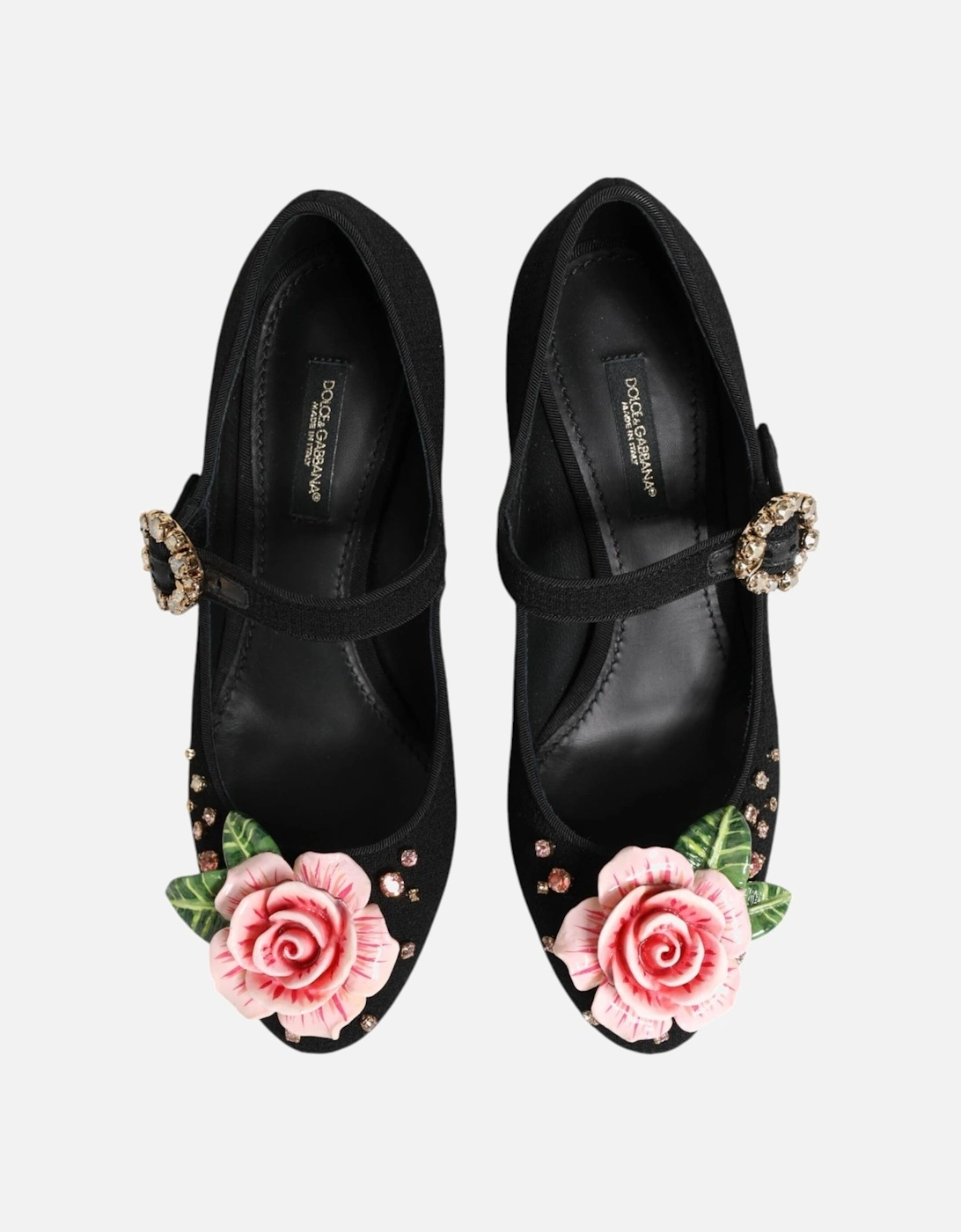Embellished High-Heeled Buckle Closure Pumps Women - Black