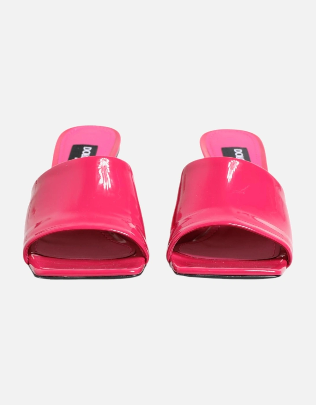 Gold-Tone Logo Plaque Calf Leather Sandals Women - Pink