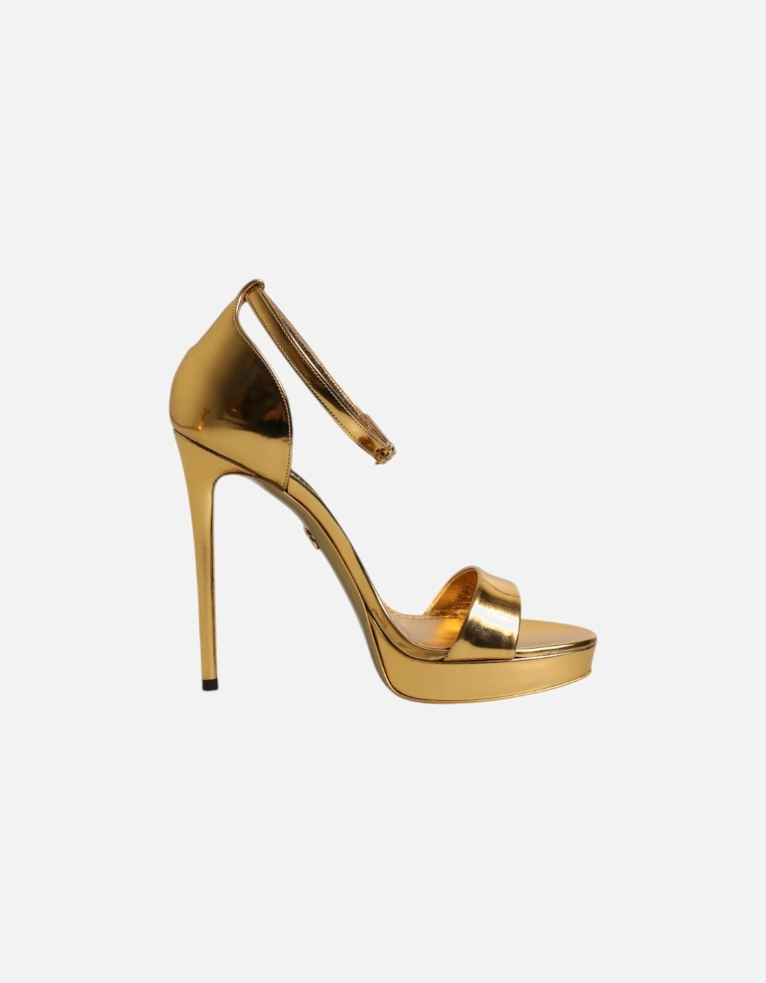 Ankle Strap Platform Heel Sandals Women - Gold, 7 of 6
