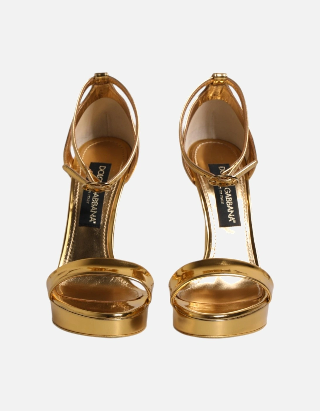 Ankle Strap Platform Heel Sandals Women - Gold