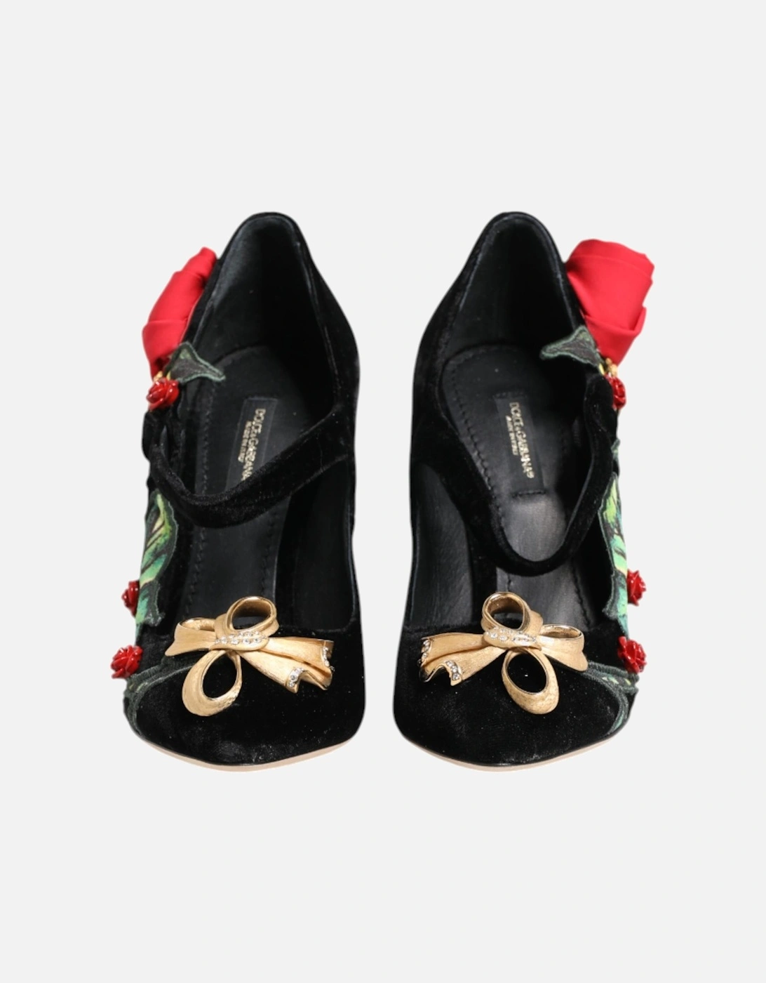 Floral Embellished Mary Jane Pumps Women - Black