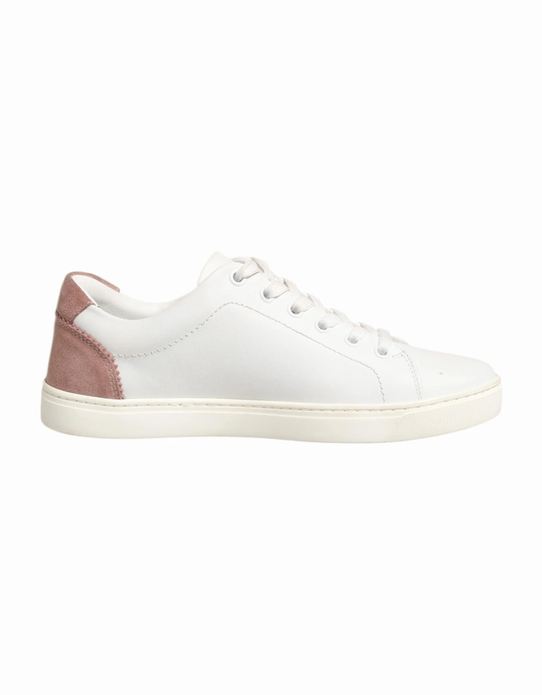 Calf Leather Low Top Sneakers with Logo Details Women - Pink, 7 of 6