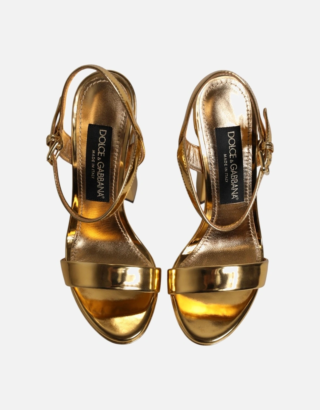 Ankle Strap Platform Heel Sandals Women - Gold