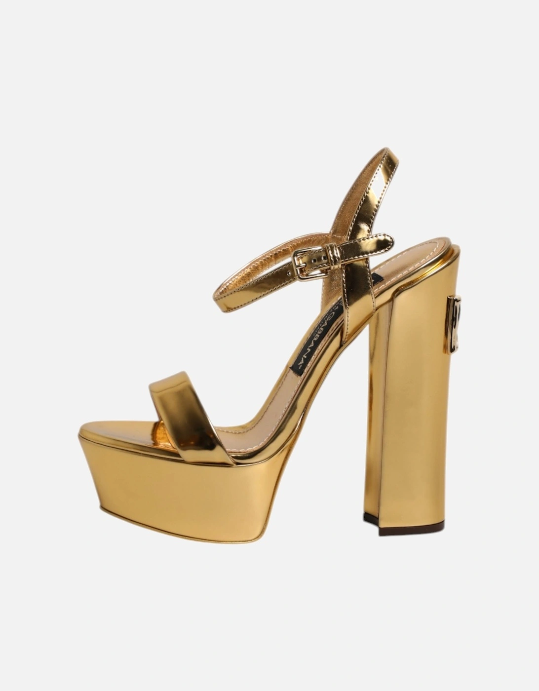Ankle Strap Platform Heel Sandals Women - Gold