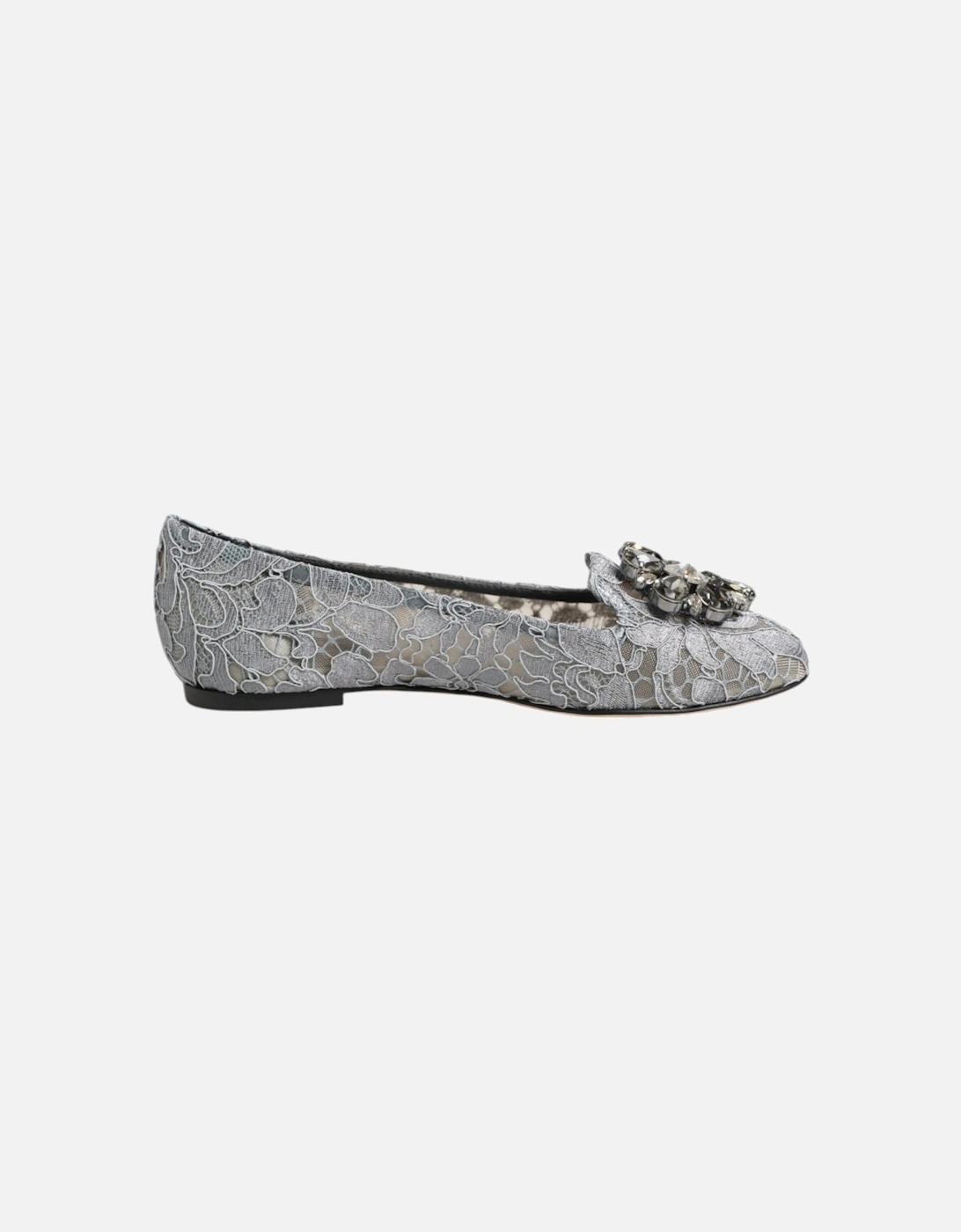 Elegant Taormina Lace Vally Flat Shoes Women - Gray, 7 of 6