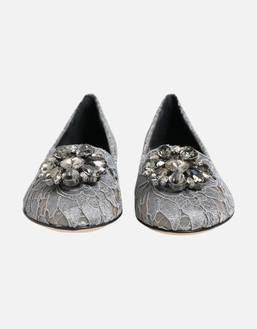 Elegant Taormina Lace Vally Flat Shoes Women - Gray