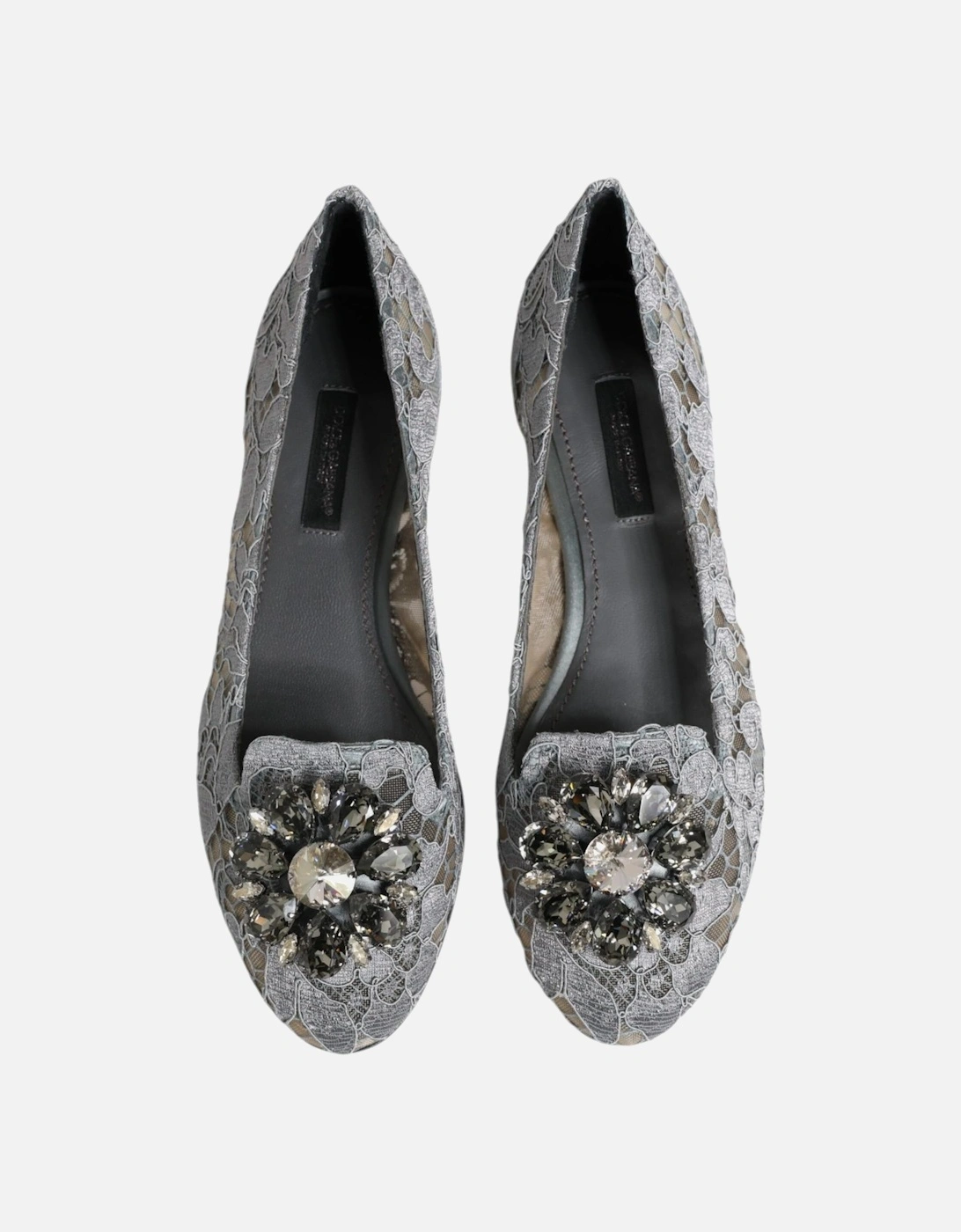 Elegant Taormina Lace Vally Flat Shoes Women - Gray