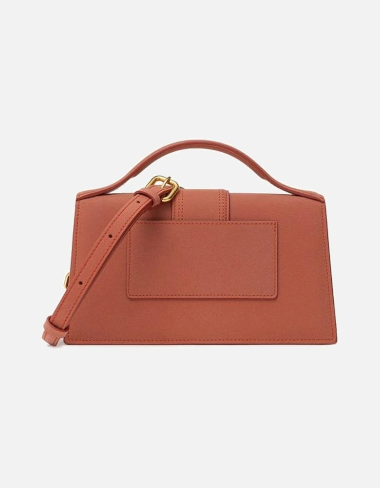 Leather Shoulder Bag with Top Handle Women - Red