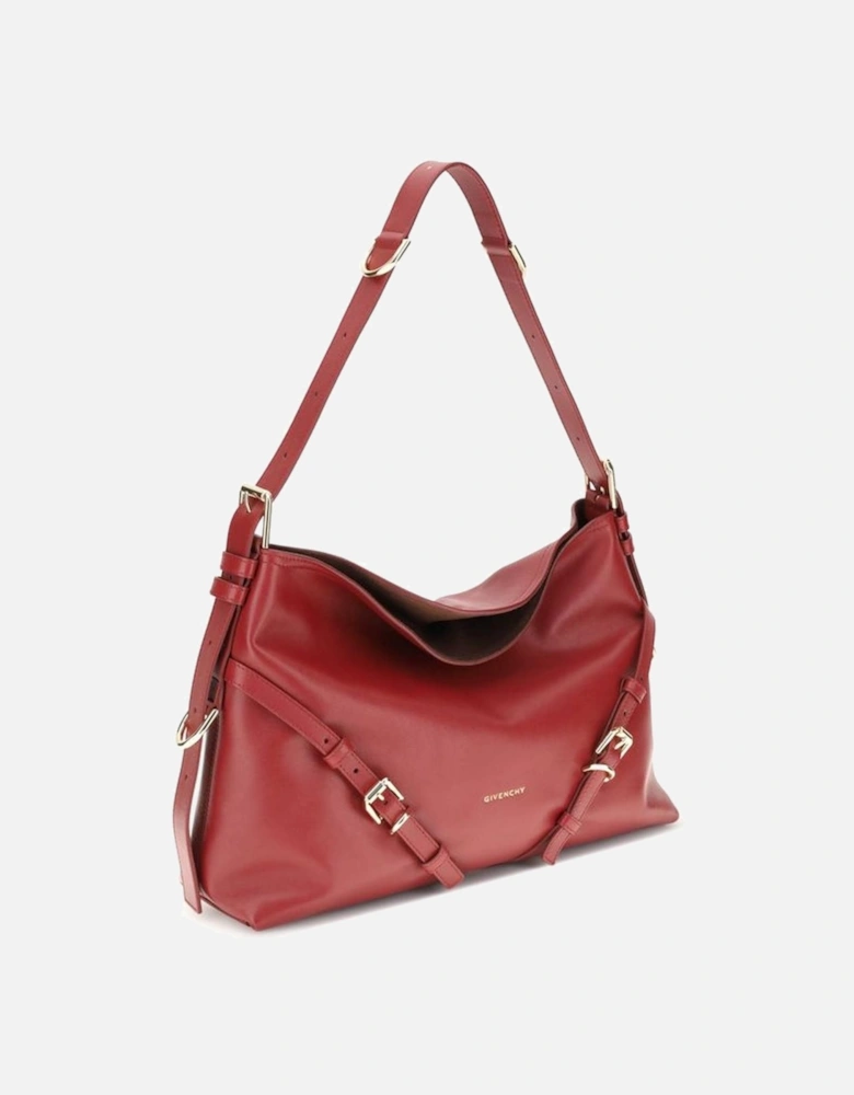 Voyou Medium V-Shaped Shoulder Bag Women - Red