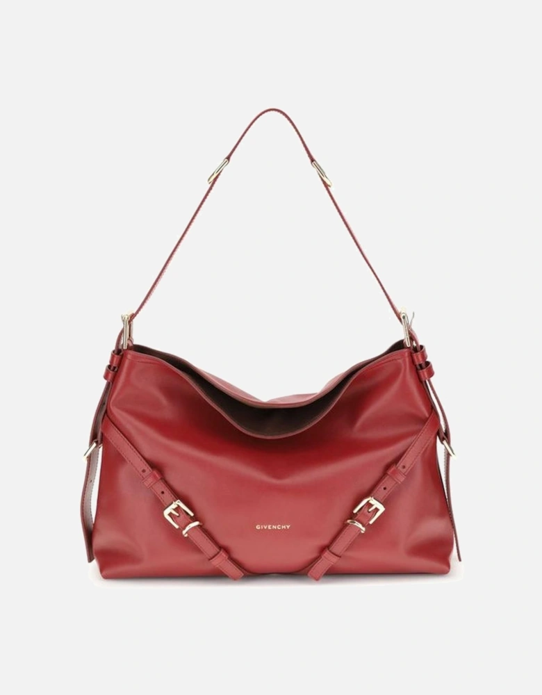 Voyou Medium V-Shaped Shoulder Bag Women - Red