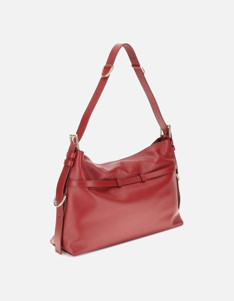Voyou Medium V-Shaped Shoulder Bag Women - Red