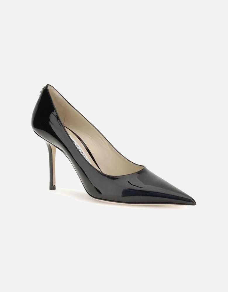 Patent Leather Almond Toe Stiletto Heel Pumps Women - Black