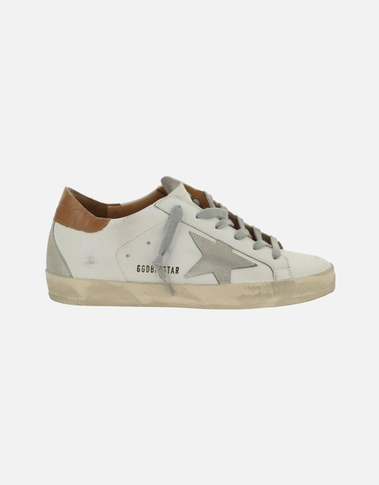 Star Patch Vintage Effect Lace-Up Sneakers Women - White