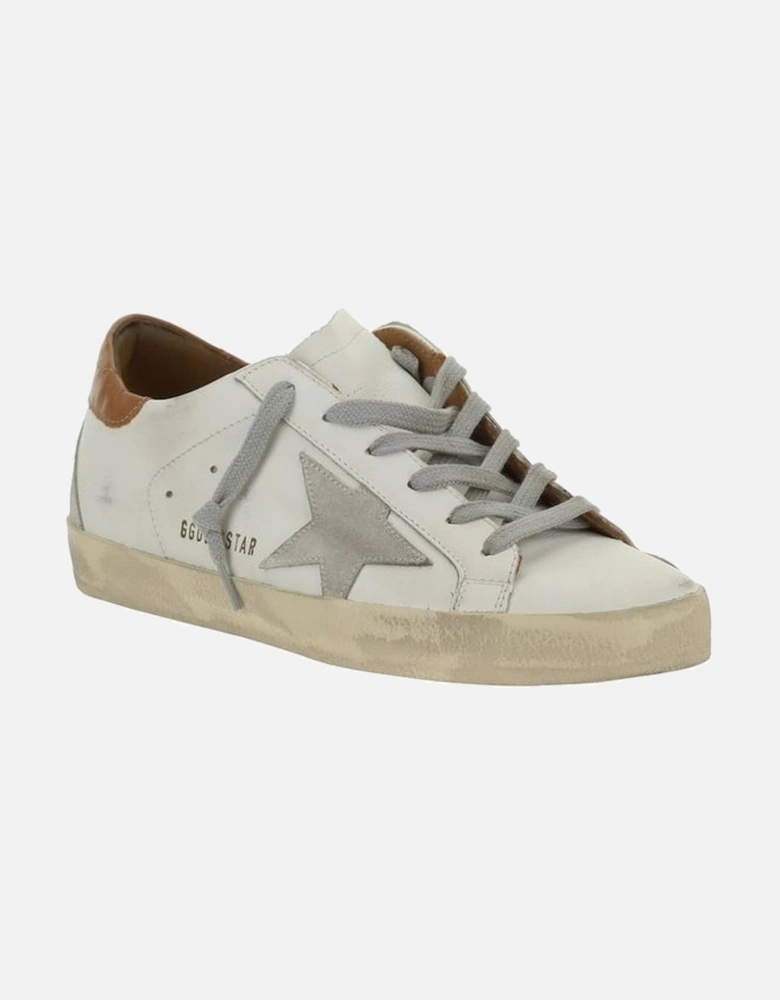 Star Patch Vintage Effect Lace-Up Sneakers Women - White