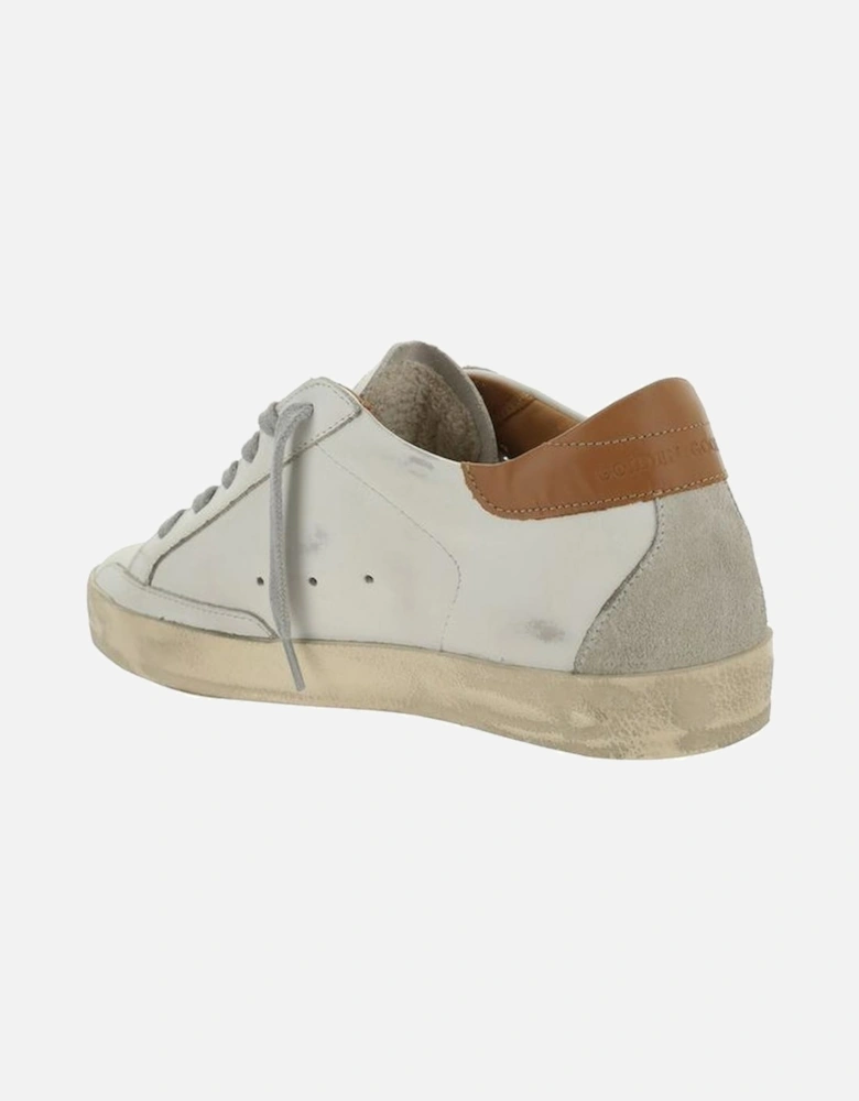 Star Patch Vintage Effect Lace-Up Sneakers Women - White