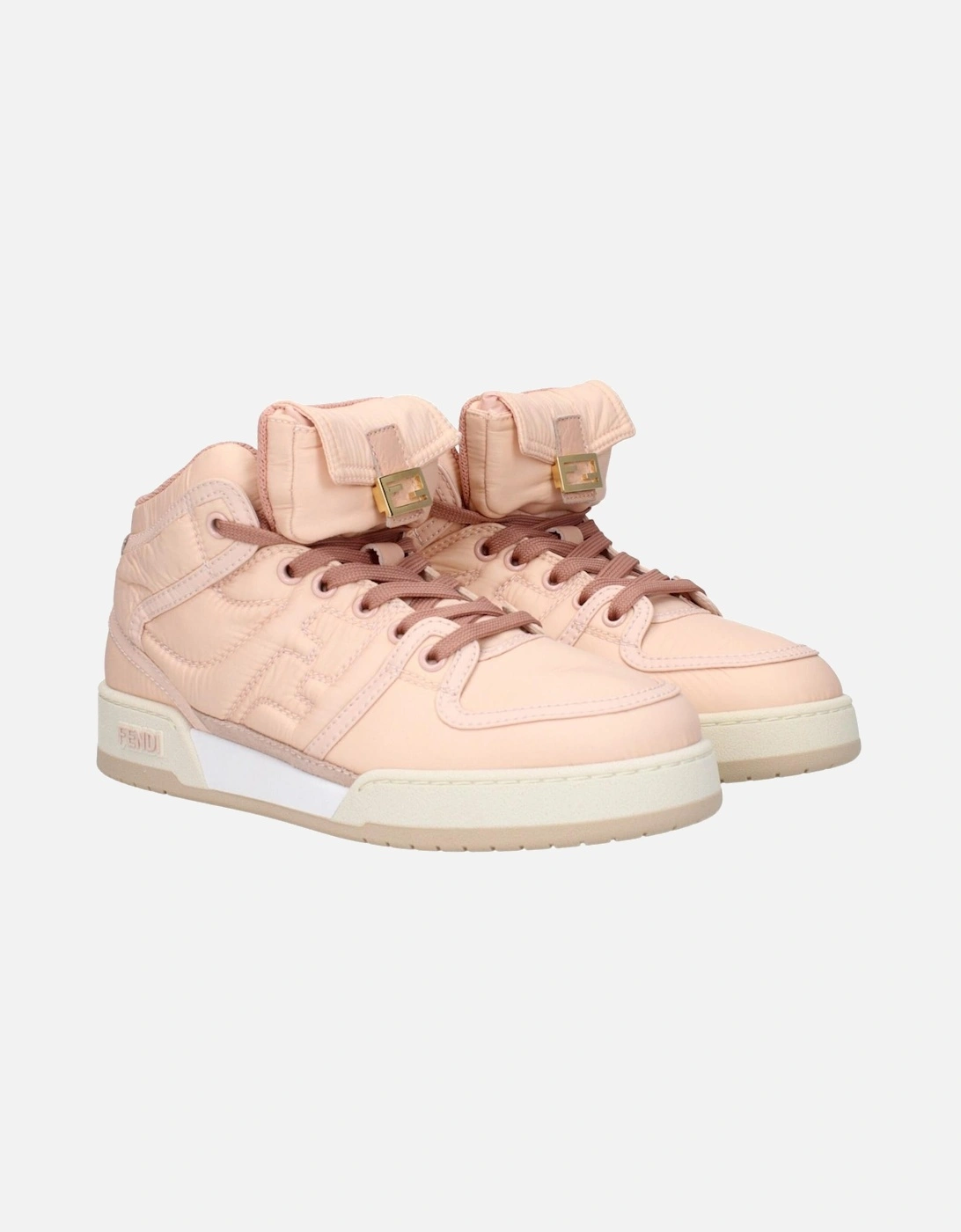 Logo Detailed Lace-Up Nylon Sneakers Women - Pink