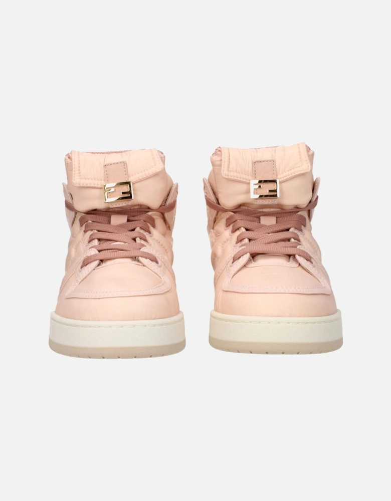 Logo Detailed Lace-Up Nylon Sneakers Women - Pink