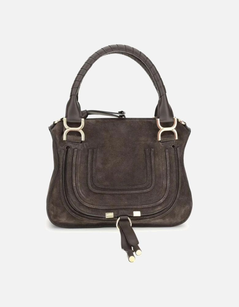 Small Suede Shoulder Bag with Tassel Detail Women - Brown