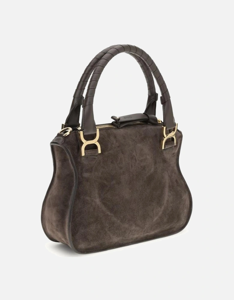 Small Suede Shoulder Bag with Tassel Detail Women - Brown