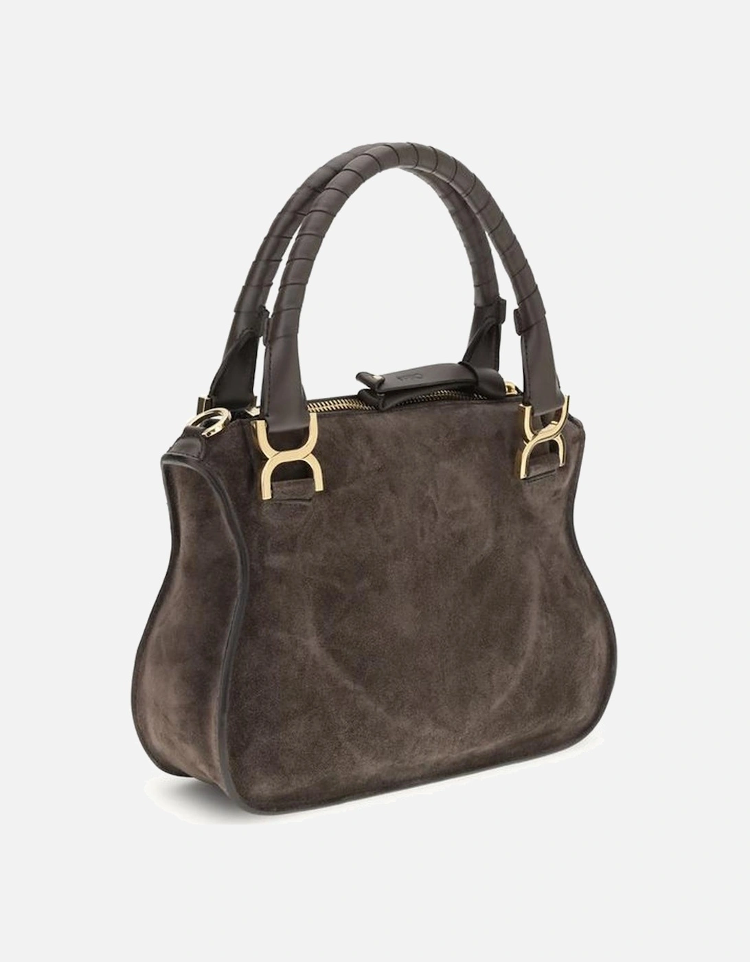 Small Suede Shoulder Bag with Tassel Detail Women - Brown