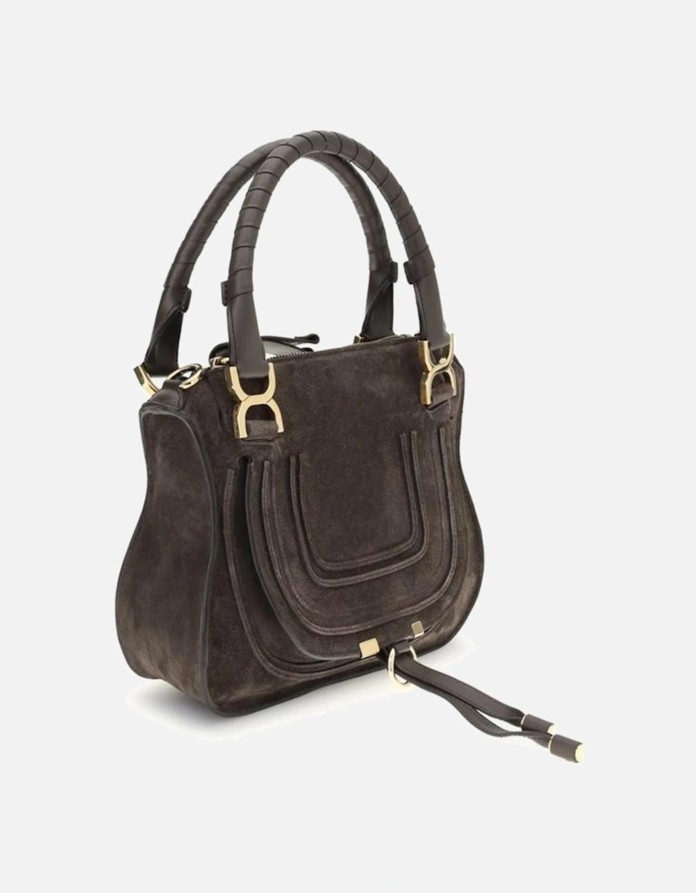 Small Suede Shoulder Bag with Tassel Detail Women - Brown
