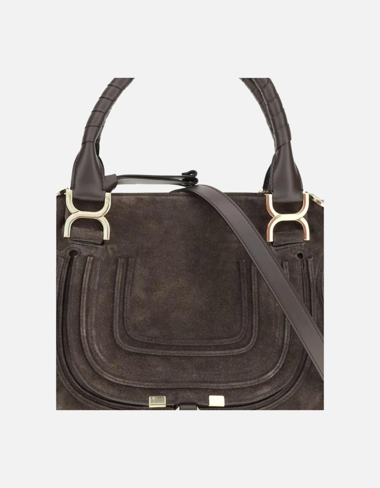 Small Suede Shoulder Bag with Tassel Detail Women - Brown
