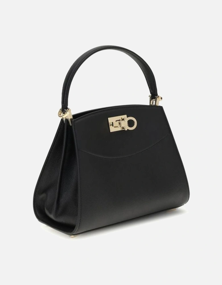 Studio Box Bag with Gancini Slider Closure Women - Black Handbags