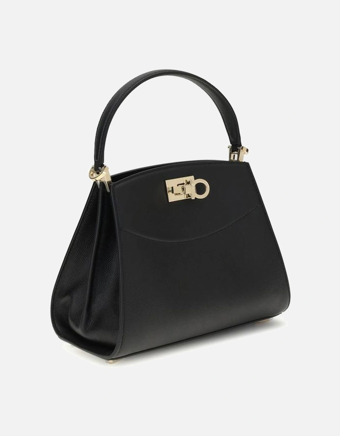 Studio Box Bag with Gancini Slider Closure Women - Black Handbags
