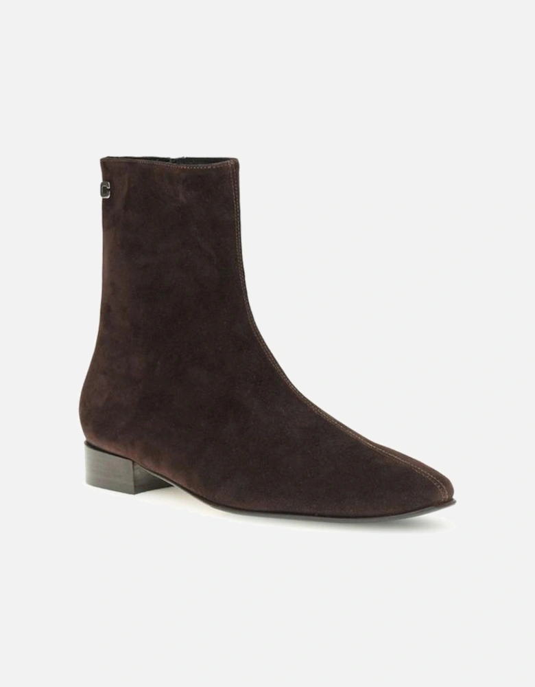 Minimalist Modern Ankle Boots with Side Zip and Block Heel Women -