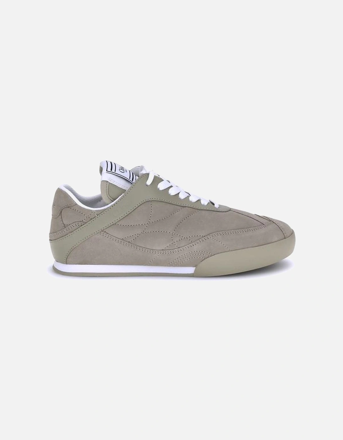 Kick Suede Paneled Sneakers with Lace-up Closure Women - Beige, 5 of 4