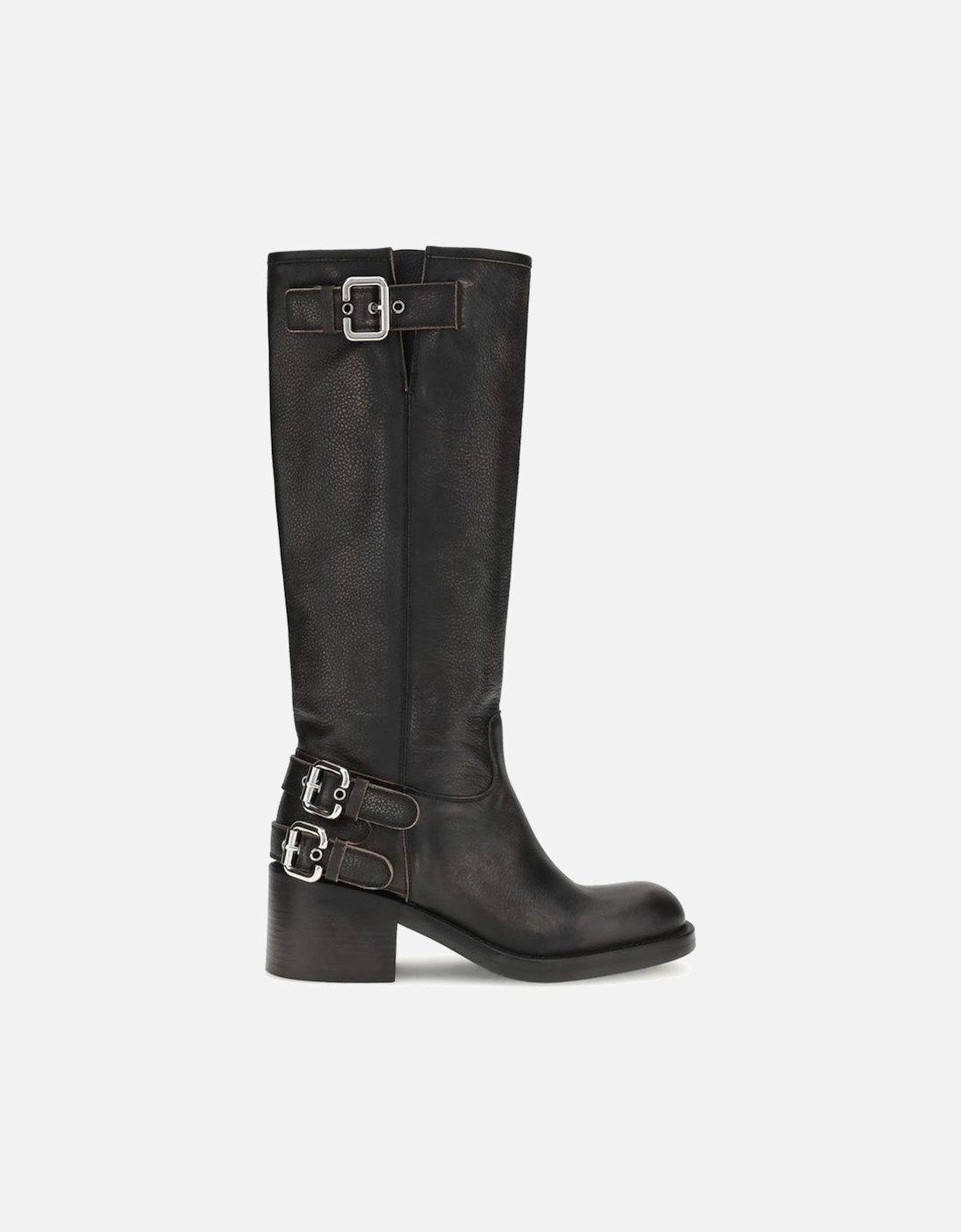 Dakota Biker Boots with Paddington Buckles Women - Black, 4 of 3