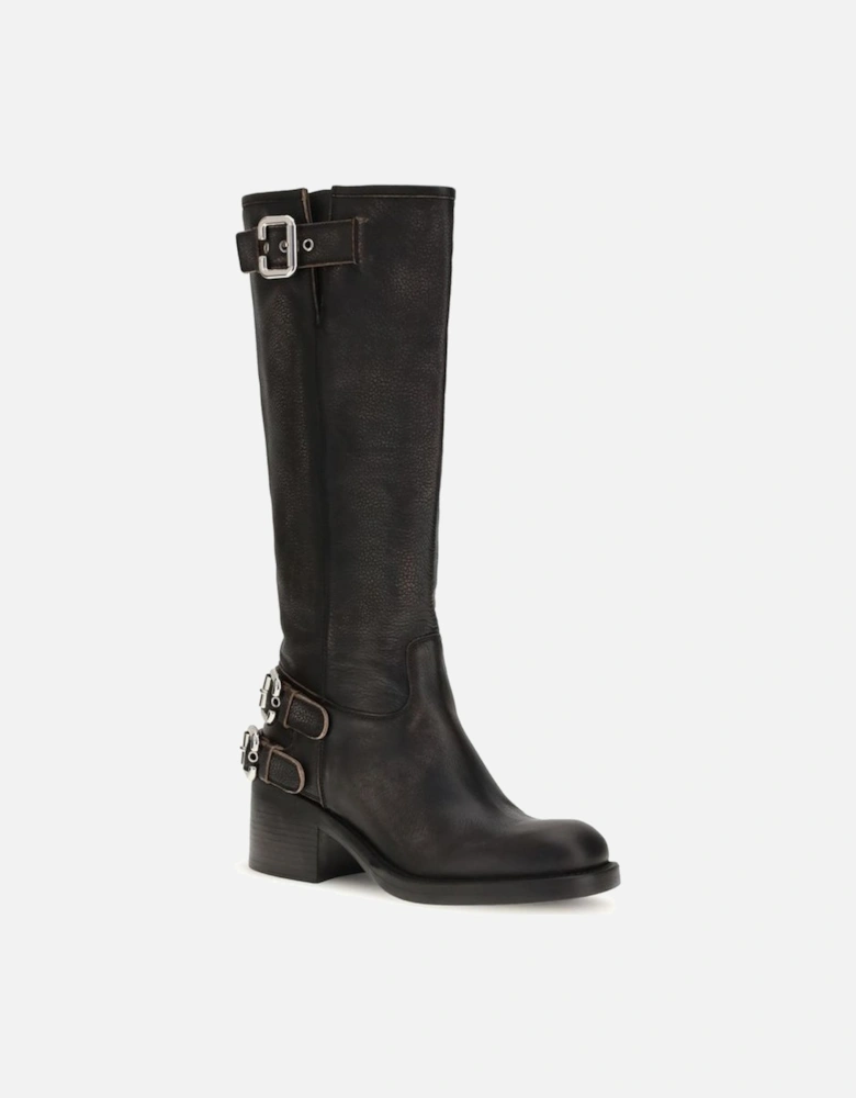 Dakota Biker Boots with Paddington Buckles Women - Black