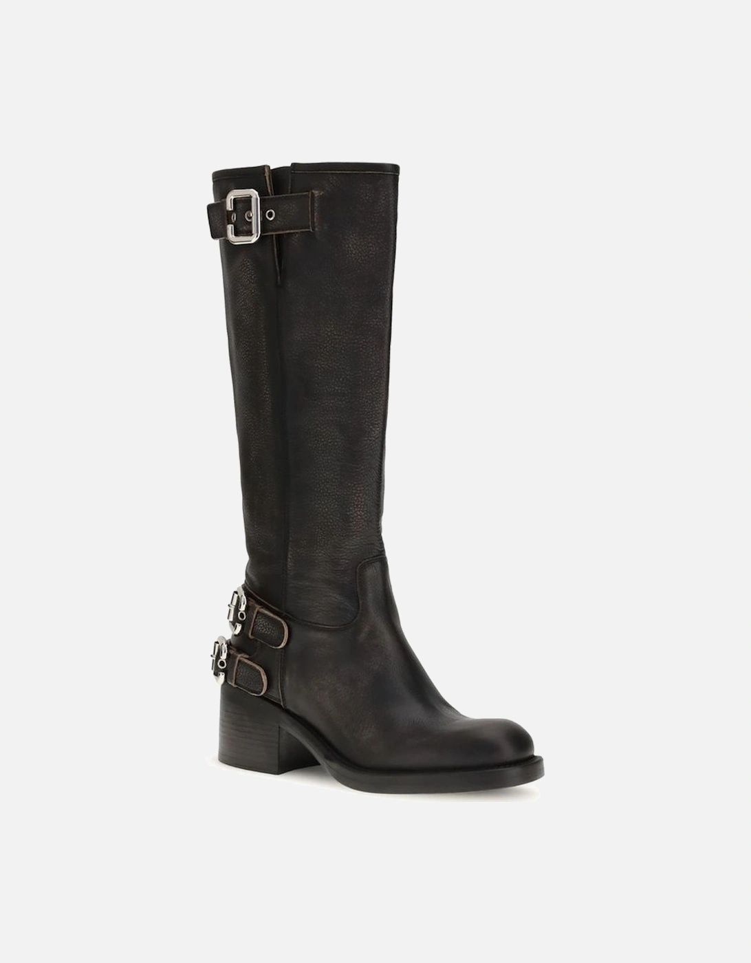Dakota Biker Boots with Paddington Buckles Women - Black