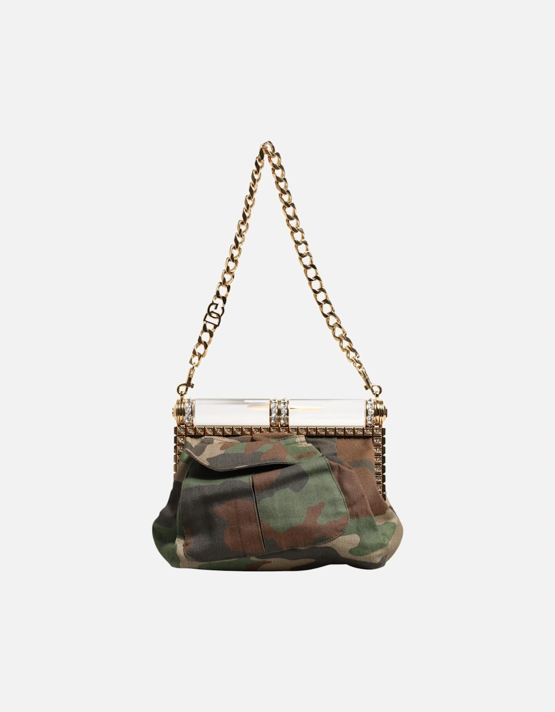 Patchworked Sicily Medium Canvas Shoulder Bag Women - Multicolor