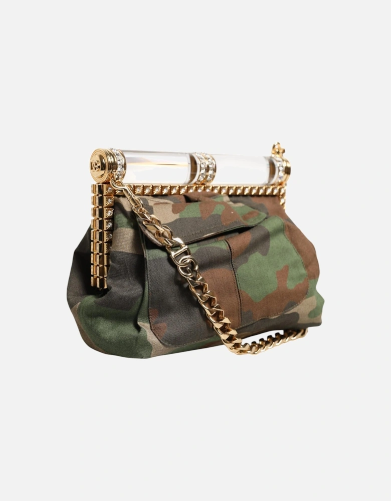 Patchworked Sicily Medium Canvas Shoulder Bag Women - Multicolor