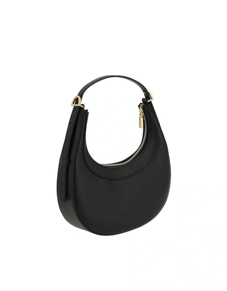 Grained Leather Whisper Shoulder Bag Women - Black